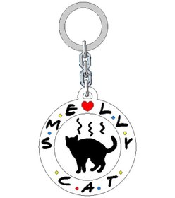 Resim Friends Dizisi Smally Cat Logo Anahtarlık Anahtar Süsü Çok Renkli 