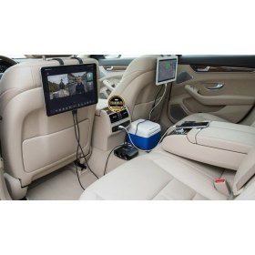 Resim Trakmats Opel Combo 2019-2020-2021-2022-2023-2024-2025 3’lü Araç Çakmak Soketi 12-24V 120W Kablolu 2 USB Hızlı Şarj Çoklayıcı Oto Çakmak Çoğaltıcı Uzun Yol ve Seyahat Için Ideal 