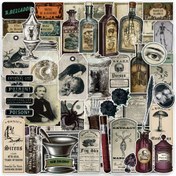 Resim 55 Adet Vintage Eczane & Cadı İksiri Etiket Stickerları - Scrapbooking, Günlükler, DIY El İşleri, Telefonlar, Laptoplar & Kindle Kapakları için Ürkütücü Viktorya Esintili Tasarımlar 