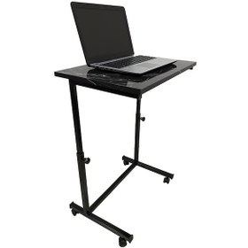 Resim Iremmetal Laptop Sehpası Ve Masası Yükseklik Ayarlı Tekerlekli Siyah 