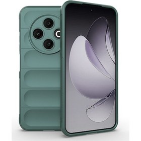 Resim Tecno Spark 30c 4g Kılıf Elde Tutma Kolaylıkla Kaydırmaz Kenar Line Dizayn Optietnik Kapak Koyu Yeşil 