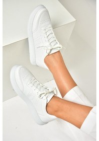 Resim Fox Shoes U702015809 Beyaz Spor Ayakkabı Sneakers Beyaz-suni Deri Beyaz 