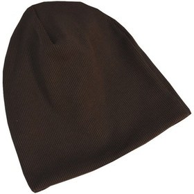 Resim Luess Çocuk Unisex Fitilli Kışlık Bere Koyu Kahverengi 