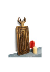 Resim Geyikli Kesme Tahtası 40x13cm Ahşap 