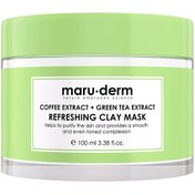Resim Maruderm Kahve ve Yeşil Çay Özlü Tazeleyici Kil Maskesi 100 ml 