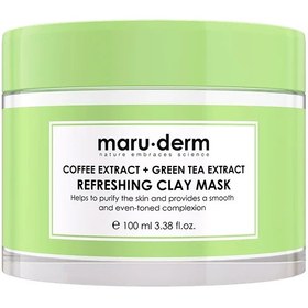 Resim Maruderm Kahve ve Yeşil Çay Özlü Tazeleyici Kil Maskesi 100 ml 