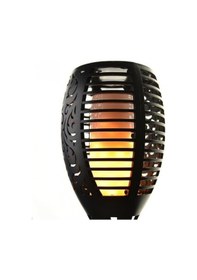 Resim Alev Efektli Solar Bahçe Lambası Dekoratif Led Aydınlatma 51 Cm. Siyah 
