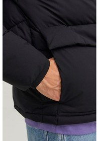 Resim Feminist Siyah Logo Baskili Kapüsonlu Puffer Mont 77724k12238849.01 Siyah 