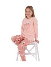 Resim Rolypoly Rp3708-2 Kız Çocuk Kışlık İkili Pijama Takım SOMON 