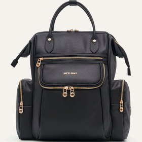 Resim Vista Siyah E. Deri Gold Bebek Bakım Çantası 