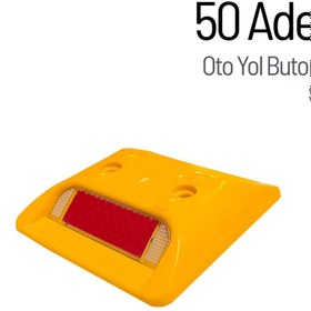 Resim İleri Trafik 50'li Oto Yol Butonu Seti 