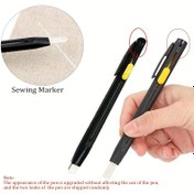 Resim 1PC/1SET Dikiş Marker Kalemleri, Geri Çekilebilir Kumaş İşaretleme Kalemleri, Yüksek Sıcaklıkta Kaybolan Kireç, Terzilik, Moda Yapım Aletleri, Siyah, Beyaz, Derin Kahverengi Renklerde Görünmez İşaretleme Kalemleri 