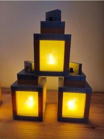 Resim NADO DEKOR Minecraft Ledli Fener Masa Lambası 