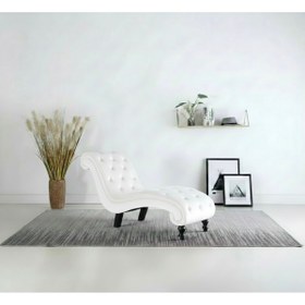 Resim Ebrar Home Design Lüks Kadife Kapitoni Uzanma Koltuğu - Modern Josephine Köşe Koltuk 