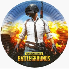 Resim Pubg Parti Malzemeleri Karton Tabak 8 Li Pubg Doğum Günü Konsepti 