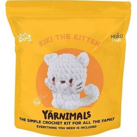 Resim Bakgelal Amigurumi Kedi Yapım Kiti Başlangıç Seviyesi Tığ Örgü Seti Çocuk Ve Yetişkin Hobi Seti 