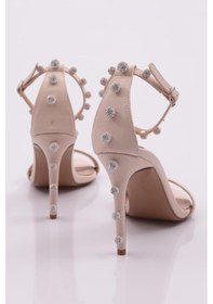 Resim Dgn 3109 Kadin Topuklu Ayakkabi 3109-1748-R145213 Bej 