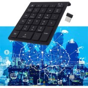 Resim Decisive 28 Tuşlar 2.4g Bluetooth Sayısal Klavye Tablet Dizüstü Telefon Muhasebeci Için Dijital Numara Klavye (Yurt Dışından) 