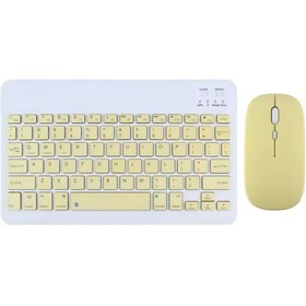 Resim VOOKA Bluetooth Kablosuz Klavye Ve Mouse Seti Kablosuz Klavye Renkli 150h Şarjlı 