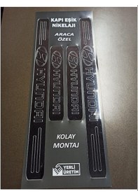 Resim Hyundai İ10 Uyumlu Kapı Eşiği 4'lü Set Ön Arka 