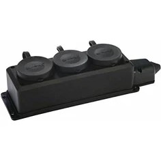 Resim Geylani Kauçuklu Kapaklı 3 Lü Priz Monofaze grup Klemens 