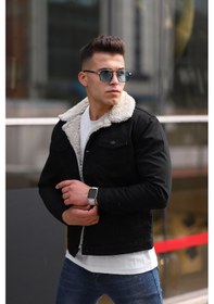 Resim Erkek Kürklü Kot Ceket İçi Kürklü Kot Ceket 