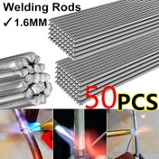 Resim 50 adet Alüminyum Kaynak Teli, Metal Genel Kaynak Teli, Akış Çekirdekli Tel, Çözüm Kaynak Akış Çekirdekli Tel, Akış Yok, Düşük Sıcaklıkta Kaynak Lehimleme Çubuğu 
