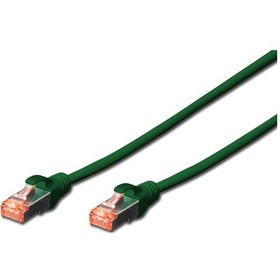 Resim Beek Cat 6 Sftp/pımf Pairs In Metal Foil Patch Kablosu, 0,5 Metre, Lszh, Awg 26, Yeşil Renk-19045 