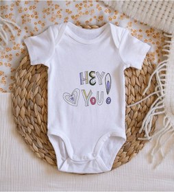 Resim Bitmeyenkartus Bk Kids Hey You Tasarımlı Bebek Body Zıbın - Model 1 Çok Renkli 