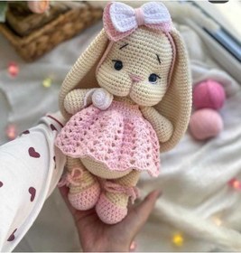 Resim Amigurumi Uzun Kulaklı Tombik Tavşan 