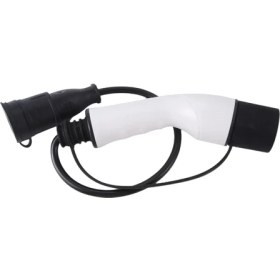 Resim Haashu Ev Konnektörü 16A Tip 2 Erkek Fişe Schuko Socket Ev Ev Şarj Istasyonu Için Şarj Adaptörü Elektrikli Araba Ab Fiş (Yurt Dışından) 