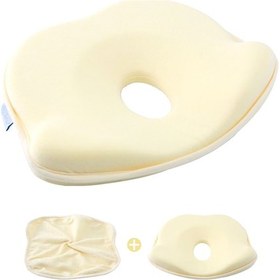 Resim Shineyee 0-1 Yaş Yıkanabilir Bebek Yastığı - Hafızalı Köpük İle Düz Kafa Sendromunu Önler, Ekstra Kılıflı 