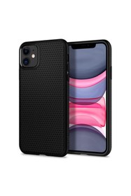Resim Spigen iPhone 11 Kılıf Liquid Air Black - 076CS27184 