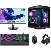Resim Dragos DRX7873 R7-7800X3D 32 GB 2 TB NVMe 12 GB RTX5070 27" Free Dos Masaüstü Oyuncu Bilgisayarı 