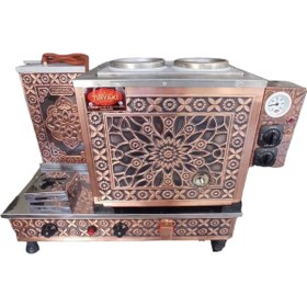 Resim Tiryaki 2'li Çay Semaveri (çay Kazanı) Lpg'li 