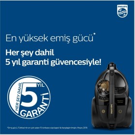Resim Philips Marathon Ultimate Toz Torbasız Elektrikli Süpürge ve XXL Airfryer Fritöz 2,2 L Toz Haznesi ile 