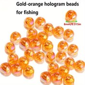 Resim Holografik Balık Çekici Boncuklar, Balıkçılık İçin 8Mm Çap Boncuklar, 6Mm Çap Boncuklar, 50 Adet, 30 Adet, Predatory Balıklar İçin Mükemmel, Bass, Trout 