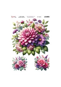 Resim Pirinç Dekopaj Kağıdı 30x42cm Pt-4092 Çiçek 