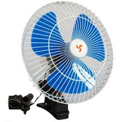 Resim beyaztuning Araç Içi Fan Oto Vantilatör 12 Volt Mandallı 8 Inç 