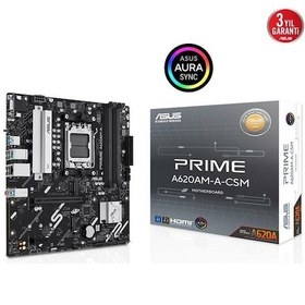 Resim Asus Prıme A620am-a Csm Ddr5 Hdmı-dp Pcıe 4.0 Am5 Matx Kurumsal Anakart 