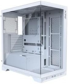 Resim XPG ADATA INVADER X Mid-Tower Gaming Kasa – Temperli Cam, PSU’suz, 6 Fan Desteği, 360mm Radyatör, Beyaz 