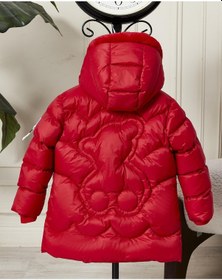Resim Benitto Kids Kız Bebek Kapüşonlu Fermuarlı Şişme Mont 51351 Kırmızı 