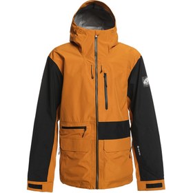 Resim Quiksilver Hlpro Carlson 3L Gore-Tex Erkek Kahverengi Snowboard Ceketi 