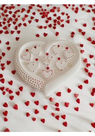 Resim Kırmızı Kalp Çerçeve,özel İsim Ve Tarih Yazılabilir, Sevgililer Günü, Doğum Günü, Yıldönümü Hediyesi 16x22cm 