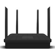 Resim Yaozixa 1200mbps Hızlı Çift Bantlı Kablosuz Router - 2.4g/5.8g Wi-fi, 4 Anten, 4 Ethernet Port, Avrupa Standartı 