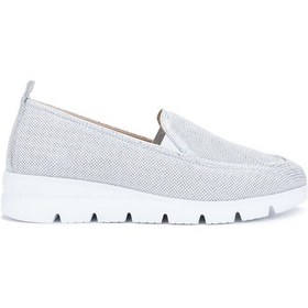 Resim Tamer Tanca Kadın Hakiki Deri Gümüş Metalik Casual Ayakkabı 775 347 425 Bn Ayk Y24 Gumus Mtlk Gümüş 