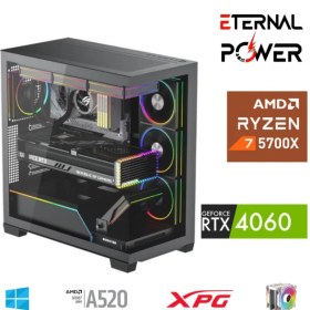 Resim ETERNAL POWER RYZEN 7 5700X 32G DDR4 1TB M.2 RTX4060 A520 T650W 