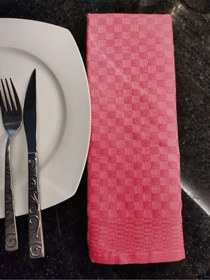 Resim 2 Adet Kırmızı 40x60cm Ekose Desen, Alman Peçetesi, Mutfak Havlusu, Kurulama Havlusu, Mutfak Havlusu Çok Renkli 