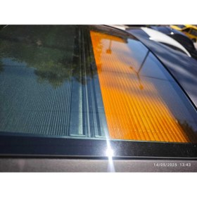 Resim PLASTLİNE CİTROEN AMİ TAVAN PERDE GÜNEŞLİK XL SİYAH -TURUNCU 