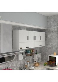 Resim Kenzlife hazır mutfak general byz 060*150*22 mutfak banyo dolabı kapaklı raflı 